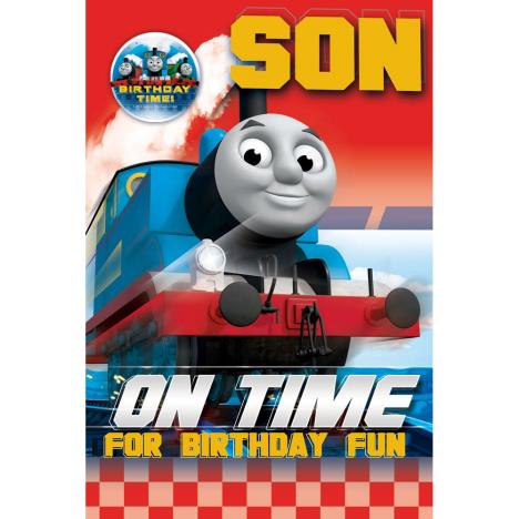 Son Thomas & Friends Birthday Card With Badge £2.69